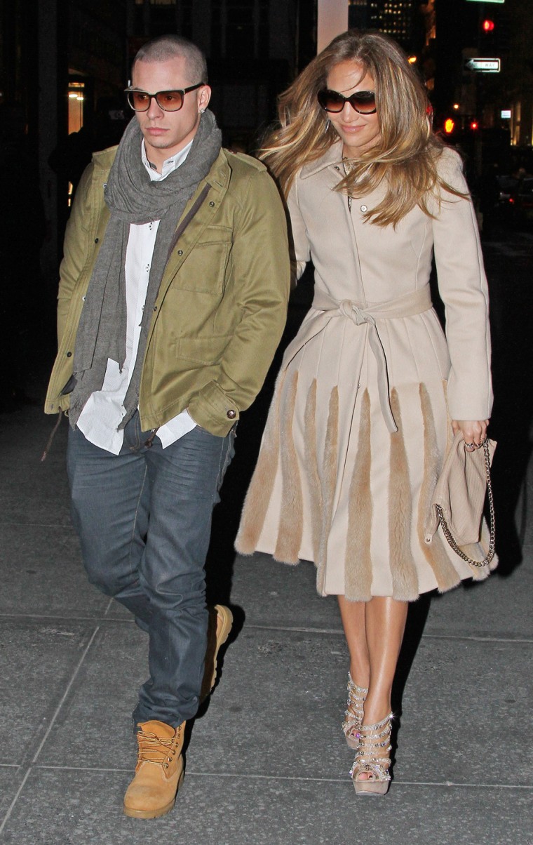 Jennifer Lopez and boyfriend Casper Smart spotted holding hands as they walk in the night in New York City